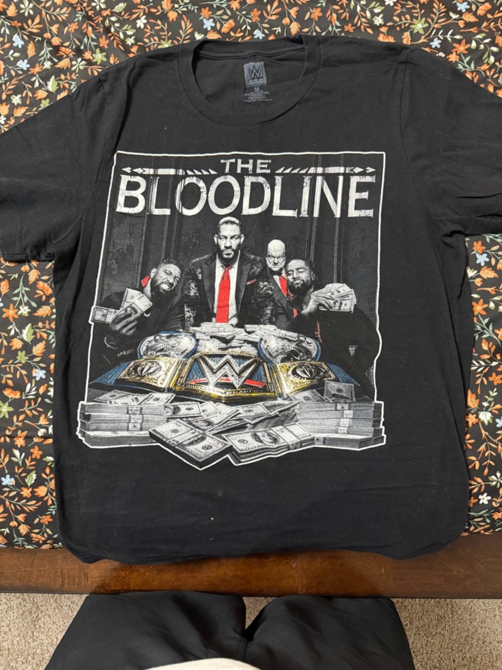 WWE  Authentic "The Bloodline" Tee Size Medium